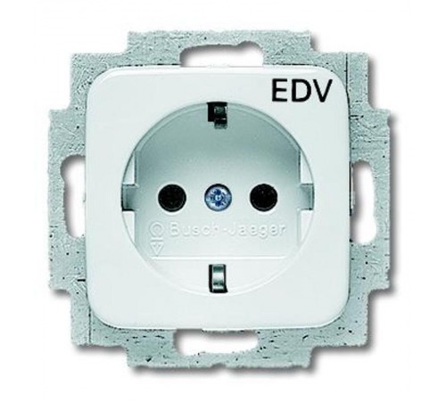 Розетка SCHUKO 16А 250В с маркировкой EDV, серия Reflex SI, цвет альпийский белый  2011-0-6206   2CKA002011A6206  ABB