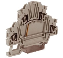 HMD.1/CIGR, 2-х уровневый проходной зажим, серый, 1,5 кв.ммс постоянной перемычкой  ZHD120GR  DKC