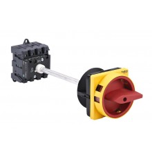 Выключатель-Разъединитель 4P 25A IP20 с красной выносной рукояткой на дин-рейке/плате с замком  MSD25440R  SE