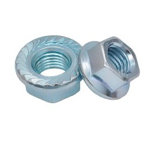 Гайка DIN6923 шестигранная оцинк. С фланцем М10 (200 шт) - пакет ( 2,14 кг)  141613  Tech-KREP