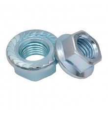 Гайка DIN6923 шестигранная оцинк. С фланцем М10 (18 шт) - пакет ( 0,015 кг)  141610  Tech-KREP
