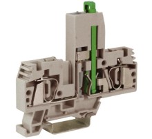 HMF.4/L48, держатель предохранителя, 4 кв.мм, серый с микросхемой LED 48 В  ZHF248GR  DKC