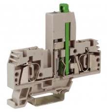 HMF.4/L48, держатель предохранителя, 4 кв.мм, серый с микросхемой LED 48 В  ZHF248GR  DKC