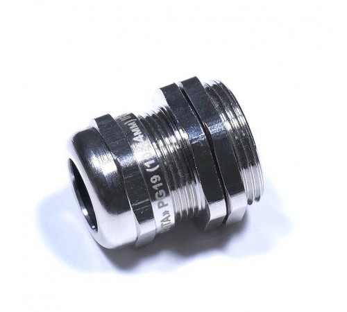 Кабельный ввод PG 19 латунный УТ1,5 IP68 (d кабеля 10-14 мм)  zeta30150  ГОФРОМАТИК