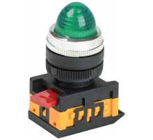 Лампа AL-22 сигнальная d22мм зеленый неон/240В цилиндр   BLS20-AL-K06  GENERICA