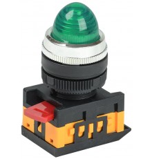 Лампа AL-22 сигнальная d22мм зеленый неон/240В цилиндр   BLS20-AL-K06  GENERICA