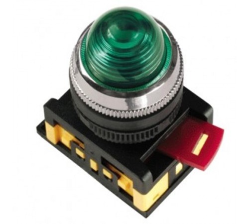 Лампа AL-22 сигнальная d22мм зеленый неон/240В цилиндр   BLS20-AL-K06  GENERICA