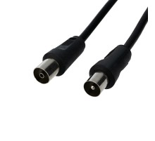 Шнур ТВ гнездо - ТВ штекер, длина 1,5 метра, черный  17-5002  REXANT