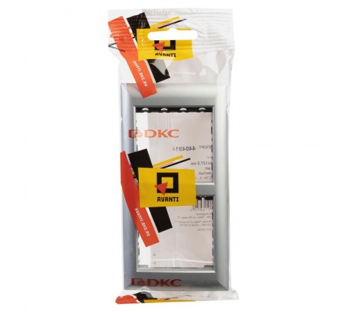 Рамка-суппорт "Avanti" для "In-liner Front",  серебристый металлик, 4модуля  4404914  DKC