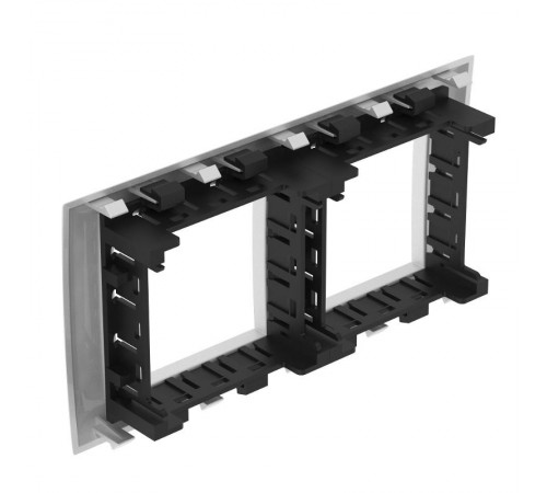 Рамка-суппорт "Avanti" для "In-liner Front",  серебристый металлик, 4модуля  4404914  DKC