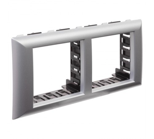 Рамка-суппорт "Avanti" для "In-liner Front",  серебристый металлик, 4модуля  4404914  DKC