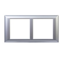 Рамка-суппорт "Avanti" для "In-liner Front",  серебристый металлик, 4модуля  4404914  DKC