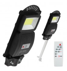 Светильник светодиодный уличный на солн.батарее COB,с кронштейном,20W, с датч.движ., ПДУ, 450lm, 5000К, IP  Б0046792  ЭРА