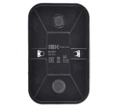 GLORY Розетка 2-местная с з/к/ш о/у 16А РСш22-3-ХСм сталь матовый  ERH24-K46M-16  IEK