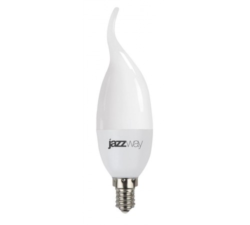Лампа светодиодная LED 7Вт E14 220В 4000К PLED- SP CA37 свеча на ветру  1027917-2  Jazzway