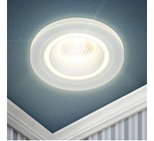 Светильник встраиваемый декоративный DK90 WH MR16/GU5.3 белый  Б0054358  ЭРА