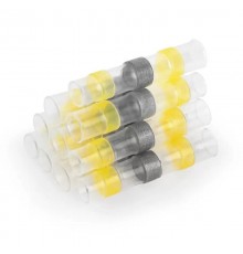 LD302-4060 ГСИ термоусаживаемая с припоем 4-6 мм2 48A, прозрачный/желтый (DIY упак 10шт) 49162  Stekker