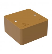 Коробка универсальная для кабель-канала безгалогенная (HF) бук 85х85х45 (152шт/кор) IP42  40-0460-8001  Промрукав