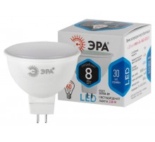 Лампа светодиодная LED 8Вт GU5.3 220В 4000К СТАНДАРТ MR16  Б0020547  ЭРА
