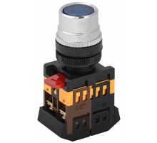 Кнопка ABLF-22 синий d22мм неон/240В1з+1р   BBT10-ABLF-K07  GENERICA
