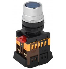 Кнопка ABLF-22 синий d22мм неон/240В1з+1р   BBT10-ABLF-K07  GENERICA