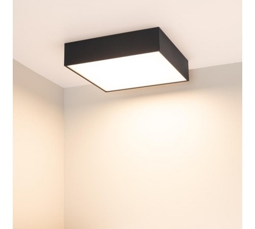 Светильник SP-QUADRO-S250x250-25W Warm3000 (BK, 120 deg, 230V) (Arlight, IP40 Металл, 3 года)  034788  Arlight