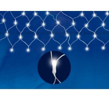 Гирлянда-сетка светодиодная   ULD-N2520-240/STA WHITE IP20   240 диодов, 2.5х2 м, белая, IP20, шнур прозр.  07937  Uniel