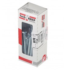 Болт DIN 571 сантехнический оцинк 6х70 (40 шт) - коробка с ок. Tech-Kr ( 0,52 кг)  126549  Tech-KREP