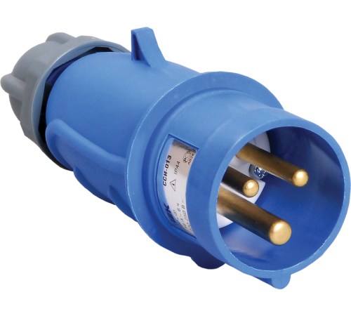 Вилка переносная ССИ-013 16А-6ч/200-250В 2Р+РЕ IP44 MAGNUM  PSN01-016-3  IEK