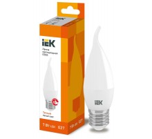 Лампа светодиодная LED 7Вт Е27 220В 3000К CB35 свеча на ветру  LLE-CB35-7-230-30-E27  IEK