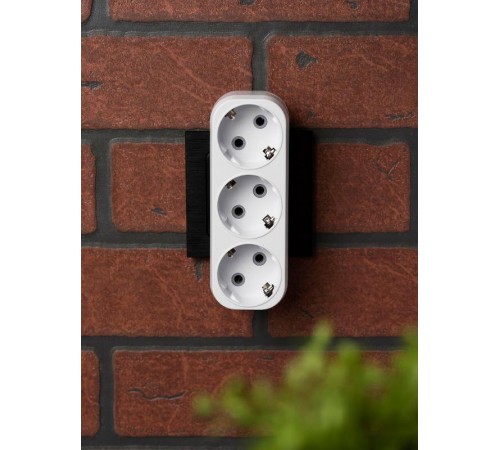 Разветвитель 3 гн. с/з плоский 16А 250B EKF PROxima  ARP16-3  EKF