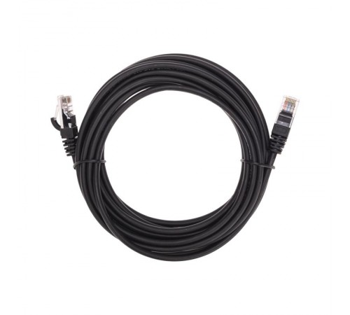 Патч-корд U/UTP, CAT 5e, RJ45-RJ45, 26AWG, LSZH, черный, 5м REXANT  02-0102-5  REXANT