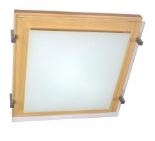 Светильник "Полесье" 400х400 НПБ 09-3х40-003 М97 белый /корпус сосна /держатель хром  1005205893  Элетех