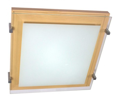 Светильник "Полесье" 400х400 НПБ 09-3х40-003 М97 белый /корпус сосна /держатель хром  1005205893  Элетех