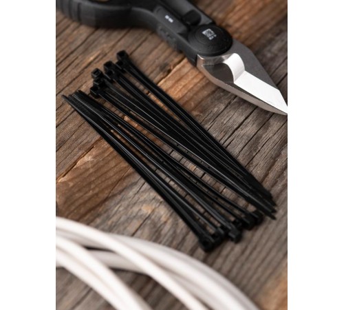 Хомут P6.6 стандартный (ч), 2.5x160 (100шт) FlexLock PROxima  plc-fl-ctsb-2.5x160  EKF