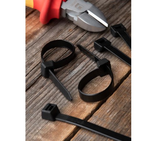 Хомут P6.6 стандартный (ч), 2.5x160 (100шт) FlexLock PROxima  plc-fl-ctsb-2.5x160  EKF