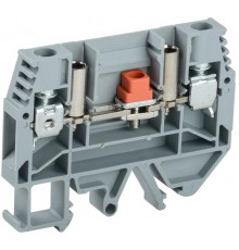 Клемма винтовая КВИ-6-И измерительная 6мм2 серая  YZN30-006S-K03  IEK