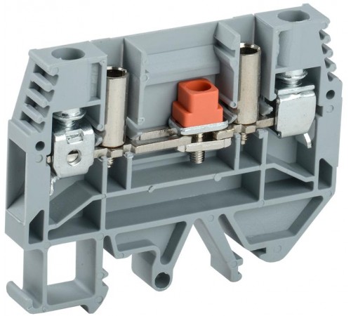 Клемма винтовая КВИ-6-И измерительная 6мм2 серая  YZN30-006S-K03  IEK