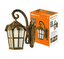 Светильник садово-парковый НБУ Братья Гримм 100Вт ЛН/КЛЛ/LED Е27 IP54 вниз, шагрень/бронза  SQ0330-0093  TDM