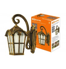 Светильник садово-парковый НБУ Братья Гримм 100Вт ЛН/КЛЛ/LED Е27 IP54 вниз, шагрень/бронза  SQ0330-0093  TDM