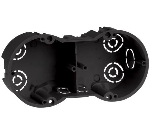 Коробка установочная 141x70x45 двухместная КМ40007 с саморезами  UKT20-141-070-045  IEK