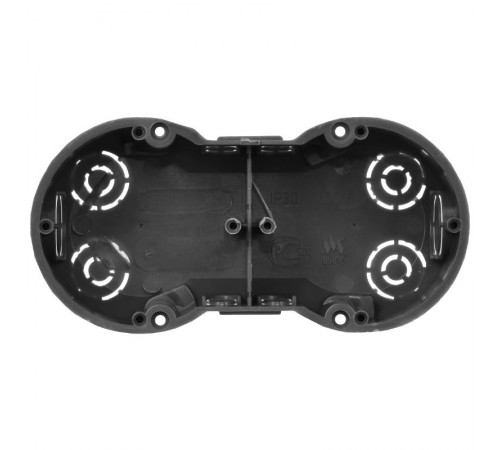 Коробка установочная 141x70x45 двухместная КМ40007 с саморезами  UKT20-141-070-045  IEK