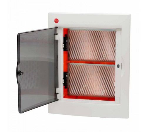 Щиток мультимедийный встраиваемый с дверцей 24 мод.,IP41, белый, смонтажными платами  RB24B4NWD  DKC