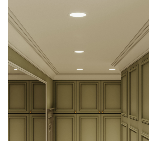 Светильник светодиодный встраиваемый ультратонкий круглый IP20 6W 4100K  939111206  Gauss