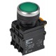Кнопка с подсветкой d=22мм 1NO+1NC зелёная MASTER  MI-BT60-11D-3-12-K06  IEK
