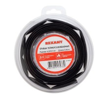 Трубка термоусаживаемая 6,0/3,0 мм черная, ролик 2,44 м  29-0036  REXANT