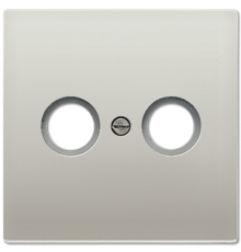 Крышка для TV-FM-розеток, фиксация винтом; металл; нержавеющая сталь; Edelstahl  ES2990TV  Jung