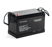 АКБ TEPLOCOM 100Ач Герметичный свинцово-кислотный необслуживаемый AGM АКБ 12В 100Ач  437  Бастион
