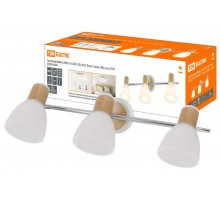 Светильник Спот, 3х40Вт, Е14, 230 В, 50 Гц, IP20, "Бутон", планка, ЭКО, сосна,  SQ0356-0004  TDM