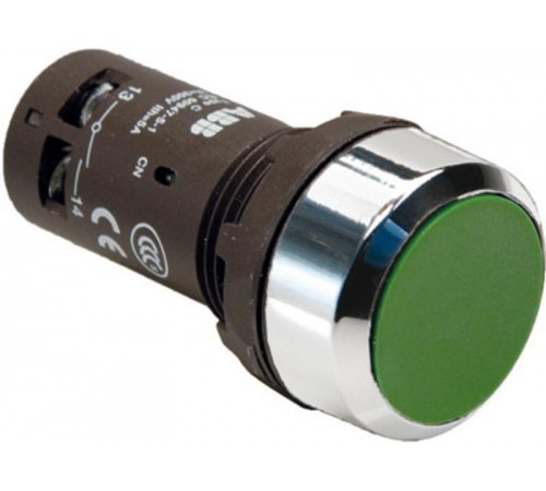 Кнопка CP1-30G-01 зеленая без фиксации 1HЗ  1SFA619100R3042  ABB